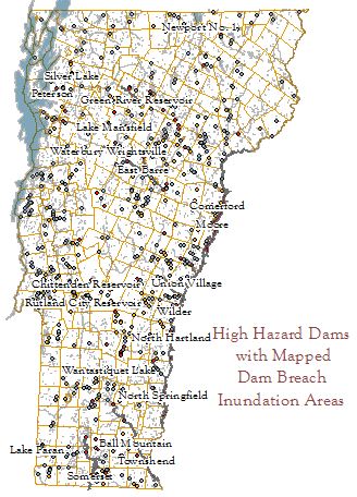 Mapped High Hazard Dams