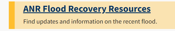 VT ANR Flood Recovery Resources
