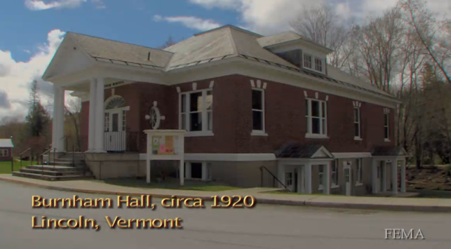 Burnham Hall, circa 1920 - Lincoln, VT