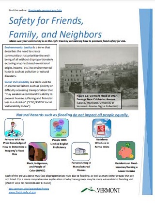 Safety for Friends, Family and Neighbors handout