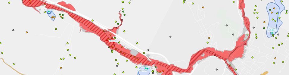 Flood zone GIS map